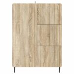 vidaXL Servírovacia skriňa so zásuvkou Dub sonoma 66 x 34,5 x 91,5 cm – Obrázok 6