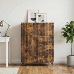 vidaXL Servírovacia skriňa so zásuvkou Dymový dub 66 x 34,5 x 91,5 cm – Obrázok 4