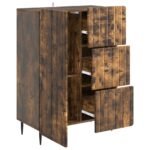 vidaXL Servírovacia skriňa so zásuvkou Dymový dub 66 x 34,5 x 91,5 cm – Obrázok 5