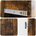 vidaXL Servírovacia skriňa so zásuvkou Dymový dub 66 x 34,5 x 91,5 cm – Obrázok 9