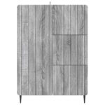 vidaXL Servírovacia skriňa so zásuvkou Sivá sonoma 66 x 34,5 x 91,5 cm – Obrázok 6