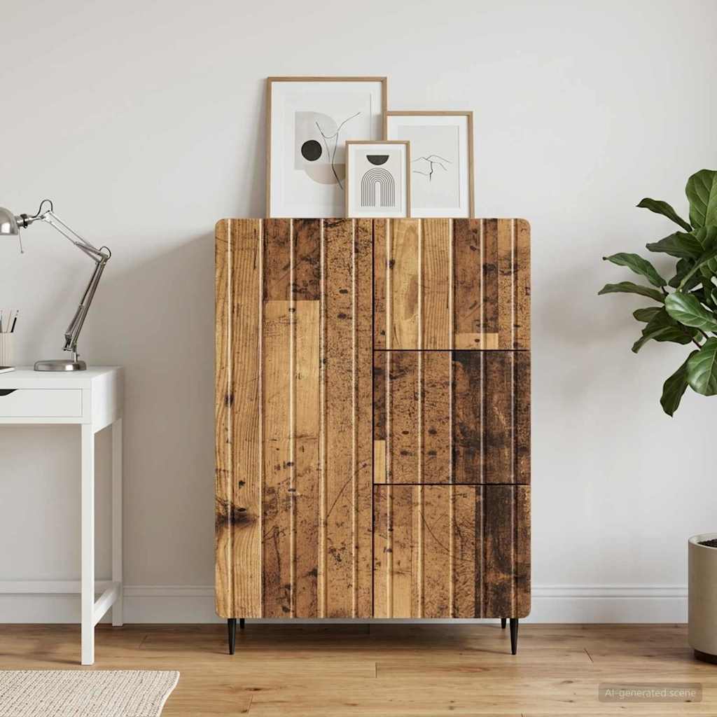 894403_1.jpg vidaXL Servírovacia skriňa so zásuvkou Staré drevo 66 x 34,5 x 91,5 cm – Obrázok 1
