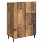 vidaXL Servírovacia skriňa so zásuvkou Staré drevo 66 x 34,5 x 91,5 cm – Obrázok 2
