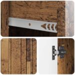 vidaXL Servírovacia skriňa so zásuvkou Staré drevo 66 x 34,5 x 91,5 cm – Obrázok 9
