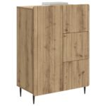 vidaXL Servírovacia skriňa so zásuvkou Dub artisan 66 x 34,5 x 91,5 cm – Obrázok 3
