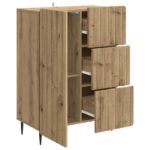 vidaXL Servírovacia skriňa so zásuvkou Dub artisan 66 x 34,5 x 91,5 cm – Obrázok 5
