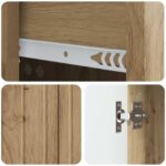 vidaXL Servírovacia skriňa so zásuvkou Dub artisan 66 x 34,5 x 91,5 cm – Obrázok 9