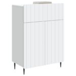 vidaXL Servírovacia skriňa Biela 66 x 34,5 x 92 cm Kompozitné drevo – Obrázok 3