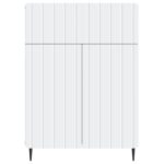 vidaXL Servírovacia skriňa Biela 66 x 34,5 x 92 cm Kompozitné drevo – Obrázok 6