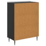 vidaXL Servírovacia skriňa Čierna 66 x 34,5 x 92 cm Kompozitné drevo – Obrázok 8