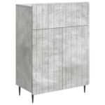 vidaXL Servírovacia skriňa so zásuvkou Betónovo sivá 66 x 34,5 x 92 cm – Obrázok 2