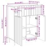 vidaXL Servírovacia skriňa Biela s vysokým leskom 66 x 34,5 x 92 cm – Obrázok 11