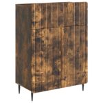vidaXL Servírovacia skriňa so zásuvkou Dymový dub 66 x 34,5 x 92 cm – Obrázok 2