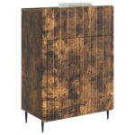 vidaXL Servírovacia skriňa so zásuvkou Dymový dub 66 x 34,5 x 92 cm – Obrázok 3