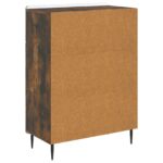 vidaXL Servírovacia skriňa so zásuvkou Dymový dub 66 x 34,5 x 92 cm – Obrázok 8