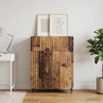 vidaXL Servírovacia skriňa so zásuvkou Staré drevo 66 x 34,5 x 92 cm – Obrázok 4