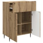 vidaXL Servírovacia skriňa so zásuvkou Dub artisan 66 x 34,5 x 92 cm – Obrázok 5