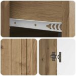 vidaXL Servírovacia skriňa so zásuvkou Dub artisan 66 x 34,5 x 92 cm – Obrázok 9