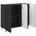 vidaXL Servírovacia skriňa Čierna 89 x 34,5 x 82 cm Kompozitné drevo – Obrázok 5