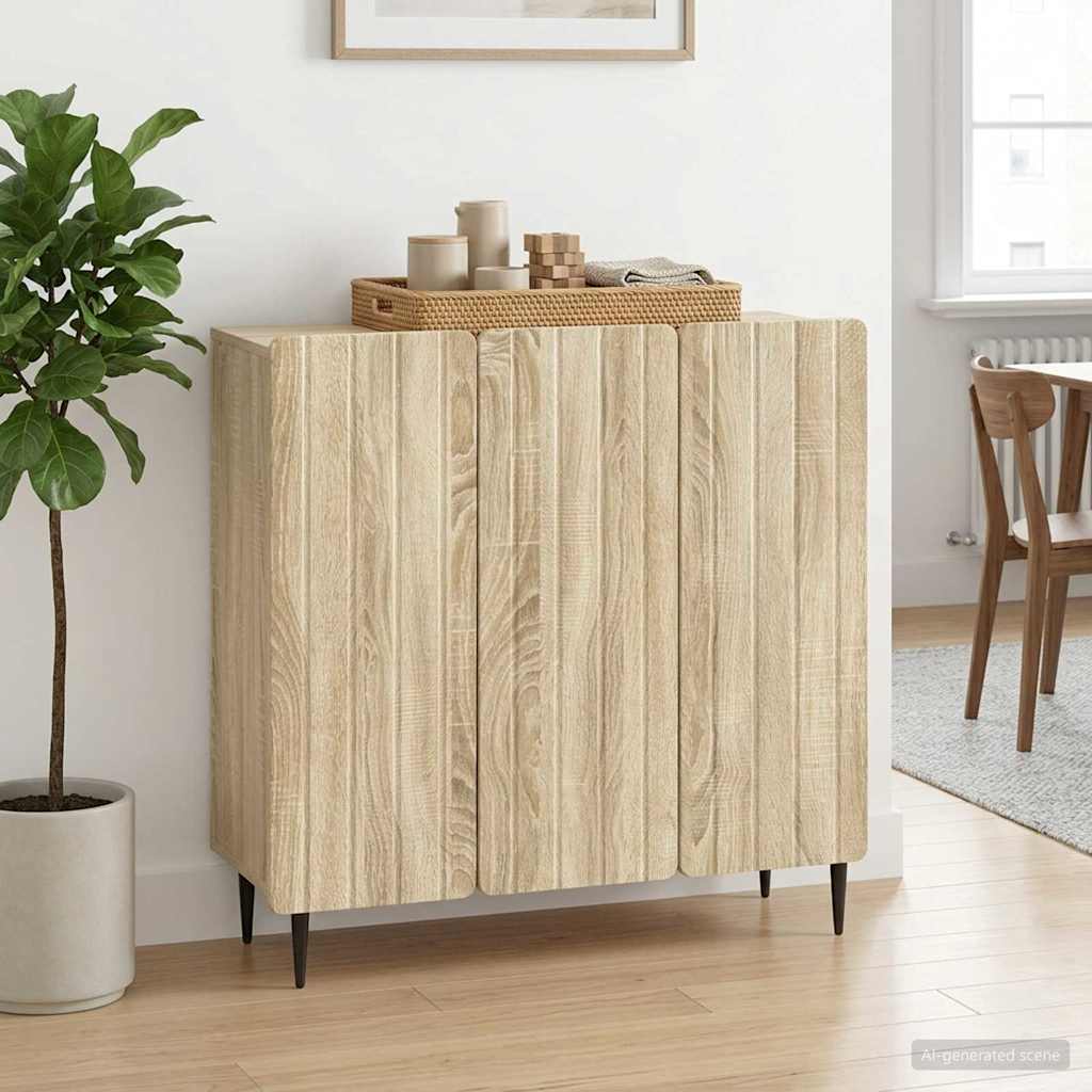 894417_1.jpg vidaXL Servírovacia skriňa Dub sonoma 89 x 34,5 x 82 cm – Obrázok 1