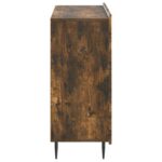 vidaXL Servírovacia skriňa Dymový dub 89 x 34,5 x 82 cm – Obrázok 7