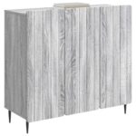 vidaXL Servírovacia skriňa Sivá sonoma 89 x 34,5 x 82 cm – Obrázok 3