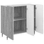vidaXL Servírovacia skriňa Sivá sonoma 89 x 34,5 x 82 cm – Obrázok 5