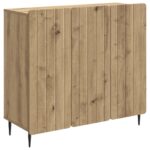 vidaXL Servírovacia skriňa Dub artisan 89 x 34,5 x 82 cm – Obrázok 2