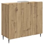 vidaXL Servírovacia skriňa Dub artisan 89 x 34,5 x 82 cm – Obrázok 3