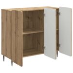 vidaXL Servírovacia skriňa Dub artisan 89 x 34,5 x 82 cm – Obrázok 5