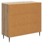 vidaXL Servírovacia skriňa Dub artisan 89 x 34,5 x 82 cm – Obrázok 8