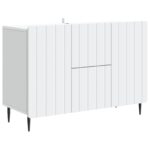 vidaXL Servírovacia skriňa Biela 89 x 34,5 x 62 cm Kompozitné drevo – Obrázok 2