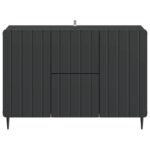 vidaXL Servírovacia skriňa Čierna 89 x 34,5 x 62 cm Kompozitné drevo – Obrázok 6