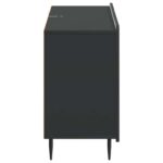 vidaXL Servírovacia skriňa Čierna 89 x 34,5 x 62 cm Kompozitné drevo – Obrázok 7