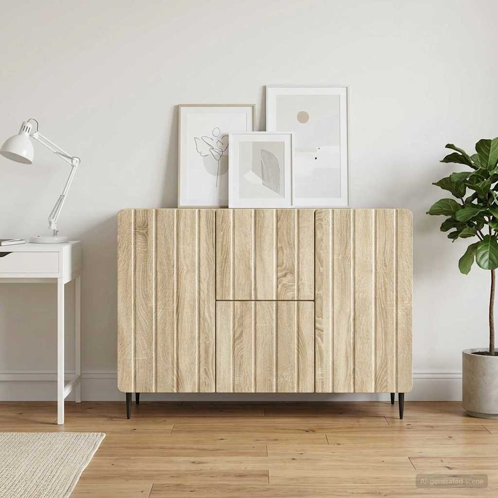 894427_1.jpg vidaXL Servírovacia skriňa so zásuvkou Dub sonoma 89 x 34,5 x 62 cm – Obrázok 1