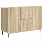 vidaXL Servírovacia skriňa so zásuvkou Dub sonoma 89 x 34,5 x 62 cm – Obrázok 2