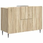 vidaXL Servírovacia skriňa so zásuvkou Dub sonoma 89 x 34,5 x 62 cm – Obrázok 3
