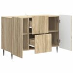 vidaXL Servírovacia skriňa so zásuvkou Dub sonoma 89 x 34,5 x 62 cm – Obrázok 5