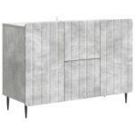 vidaXL Servírovacia skriňa so zásuvkou Betónovo sivá 89 x 34,5 x 62 cm – Obrázok 2
