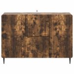 vidaXL Servírovacia skriňa so zásuvkou Dymový dub 89 x 34,5 x 62 cm – Obrázok 6