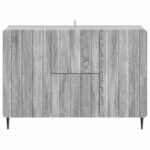 vidaXL Servírovacia skriňa so zásuvkou Sivá sonoma 89 x 34,5 x 62 cm – Obrázok 6
