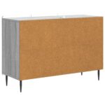 vidaXL Servírovacia skriňa so zásuvkou Sivá sonoma 89 x 34,5 x 62 cm – Obrázok 8