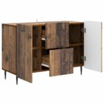 vidaXL Servírovacia skriňa so zásuvkou Staré drevo 89 x 34,5 x 62 cm – Obrázok 5