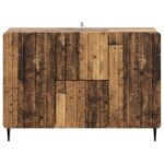vidaXL Servírovacia skriňa so zásuvkou Staré drevo 89 x 34,5 x 62 cm – Obrázok 6