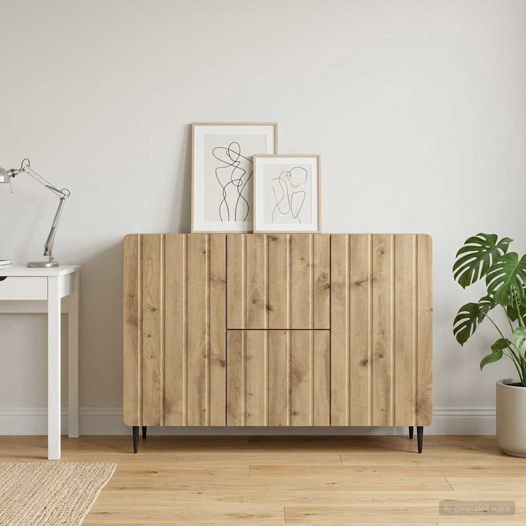 894434_1.jpg vidaXL Servírovacia skriňa so zásuvkou Dub artisan 89 x 34,5 x 62 cm – Obrázok 1