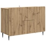 vidaXL Servírovacia skriňa so zásuvkou Dub artisan 89 x 34,5 x 62 cm – Obrázok 2