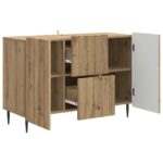 vidaXL Servírovacia skriňa so zásuvkou Dub artisan 89 x 34,5 x 62 cm – Obrázok 5