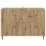 vidaXL Servírovacia skriňa so zásuvkou Dub artisan 89 x 34,5 x 62 cm – Obrázok 6