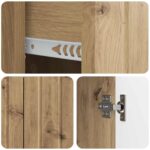 vidaXL Servírovacia skriňa so zásuvkou Dub artisan 89 x 34,5 x 62 cm – Obrázok 9