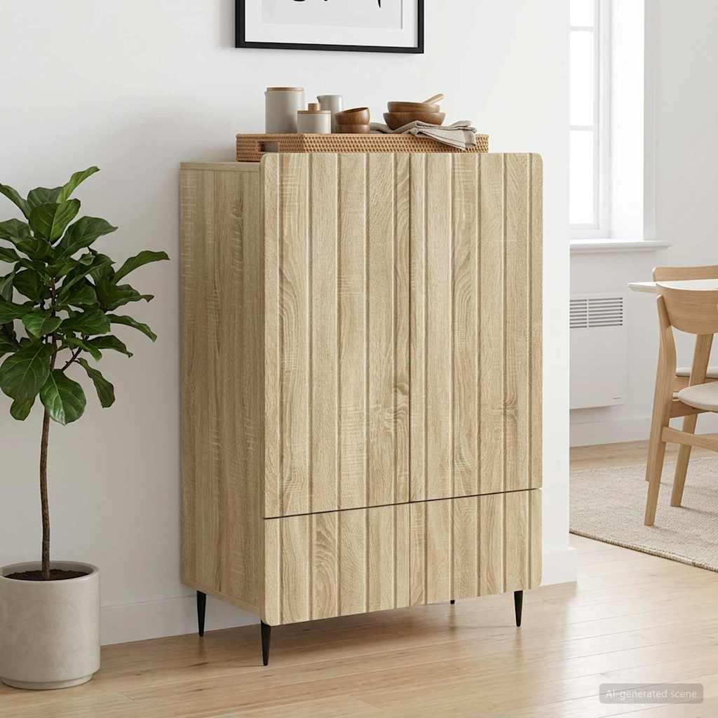 894437_1.jpg vidaXL Servírovacia skriňa so zásuvkou Dub sonoma 66 x 34,5 x 97 cm – Obrázok 1